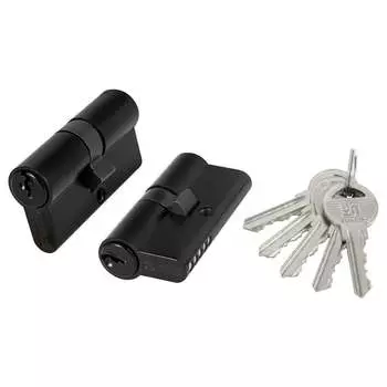 Цилиндровый механизм Fuaro (100 ZA/60) 1000ZAKey60(25+10+25) BL 45433