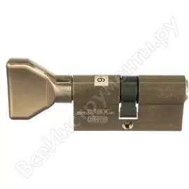 Цилиндровый механизм перфо. ключ-вертушка damx cw60 mm sn матовый никель 000001147
