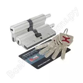 Цилиндровый механизм под вертушку cisa ap4s 0p3s2-29.12 90 мм/40+10+40, никель 38303