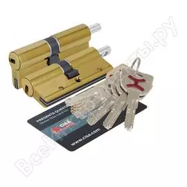 Цилиндровый механизм под вертушку cisa ap4s 0p3s2-82.66 70 мм/25+10+35, латунь 38295