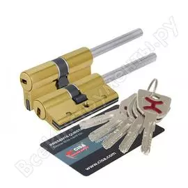 Цилиндровый механизм под вертушку cisa дл. шток ap4s 0p3s7-91.66 75 мм/40+10+25, латунь 38649