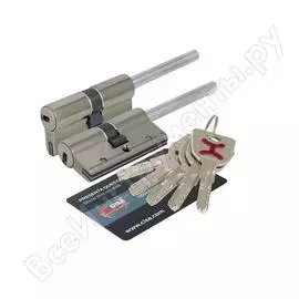 Цилиндровый механизм под вертушку cisa дл. шток ap4s 0p3s7-12.12. 70 мм/35+10+25, никель 38313