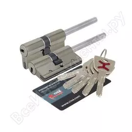 Цилиндровый механизм под вертушку cisa дл. шток ap4s 0p3s7-87.12 90 мм/55+10+25, никель 38415