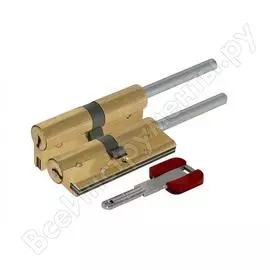 Цилиндровый механизм под вертушку cisa дл. шток rs3 оl3s7-07.66 60 мм/25+10+25, латунь 23079