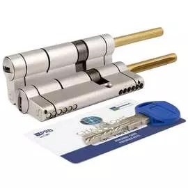 Цилиндровый механизм под вертушку (дл. шток) mottura cp4p713101 102мм/66+10+26 мат.никель 39153