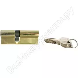 Цилиндровый механизм простой ключ-ключ damx n45/35 mm pb полированная латунь 000002706