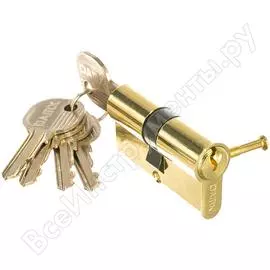 Цилиндровый механизм простой ключ-ключ damx n60 mm pb полированная латунь 000001153