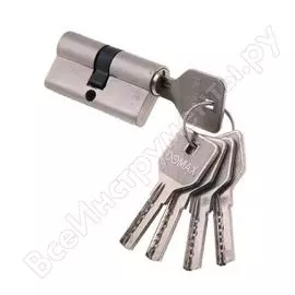 Цилиндровый механизм с перфо. ключ-ключ damx c60 mm sn матовый никель 000001163