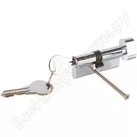 Цилиндровый механизм с вертушкой fuaro r302/68 mm /26+10+32/ cp хром 5 кл. 26037