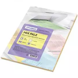 Цветная бумага OfficeSpace pale mix 245186
