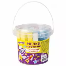 Цветной мел для рисования на асфальте ЮНЛАНДИЯ