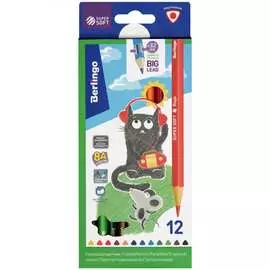 Цветные карандаши Berlingo SuperSoft Жил-был кот SS00512