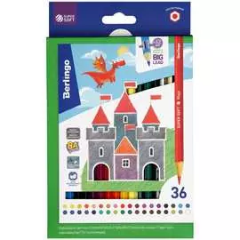 Цветные карандаши Berlingo SuperSoft. Замки SS00136