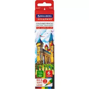 Цветные карандаши BRAUBERG 181863