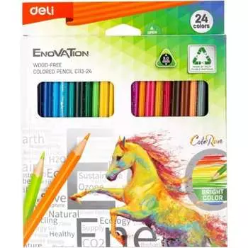 Цветные карандаши DELI Enovation EC113-24 1504248