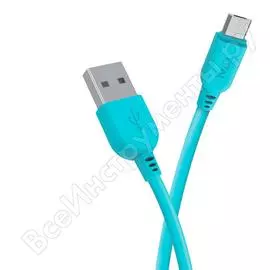 Дата-кабель tfn usb-microusb 1м pvc blue -cmic1mpvcbl