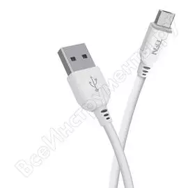 Дата-кабель tfn usb-microusb 1м pvc white -cmic1mpvcwh