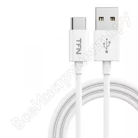 Дата-кабель tfn usb-typec 2м tpe white -cusbcusb2mtpwh