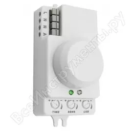 Датчик движения эра md 202 микроволновый белый, 1200вт б0043801