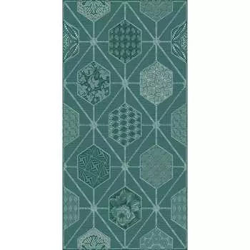 Декор Azori Ceramica 31.5x63 см, devore indigo geometria 587162001