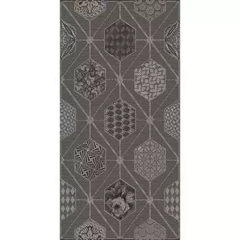 Декор Azori Ceramica 31.5x63 см, devore gris geometria 587152001