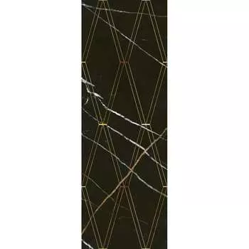 Декор Eletto Ceramica 24.2x70 см black and gold rombi 588112001
