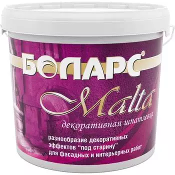 Декоративная акриловая шпатлевка БОЛАРС MALTA 100 15 кг 7467
