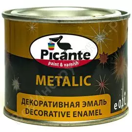 Декоративная эмаль picante metalic ral 0304 золото 0,2кг 11370-0304.0,2