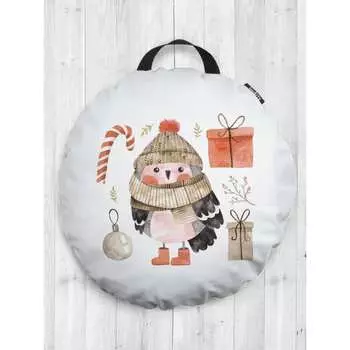 Декоративная круглая подушка-сидушка JOYARTY