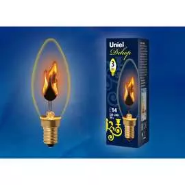 Декоративная лампа Uniel IL-N-C35-3/RED-FLAME/E14/CL UL-00002981
