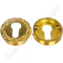 Декоративная накладка ренц на цилиндр, латунь матовая / латунь блестящая inet 20 sg/gp