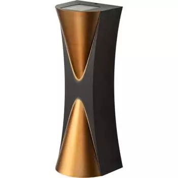 Декоративная подсветка ЭРА WL43 BKGD светодиодная 6Вт 3500К черный/золото IP54 для интерьера, фасадо Б0054422