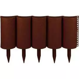 Декоративное ограждение МАСТЕРСАД Садовый конструктор КНСТР21-корич