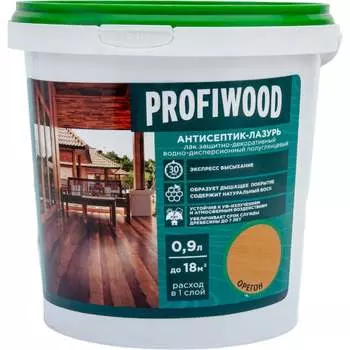 Декоративный атмосферостойкий антисептик-лазурь Profiwood 4013