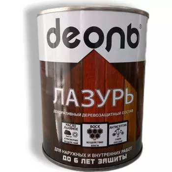 Декоративный деревозащитный состав Деоль Лазурь DZSBU075