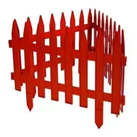 Декоративный забор gardenplast gotika №3 7 шт, длина 3,10 м терракот 4814132000397 50312