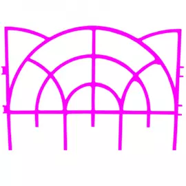 Декоративный заборчик Дачная мозаика Роккоко 13113