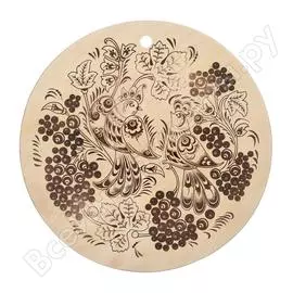 Деревянная доска разделочная marmiton птички d 24 см 17115