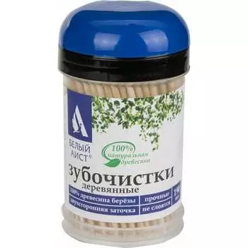 Деревянные зубочистки Белый аист