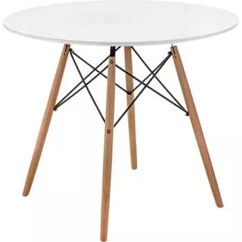 Деревянный стол Woodville Table 80 white / wood 15363