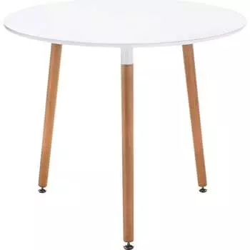 Деревянный стол Woodville Lorini 60 white / wood 15354