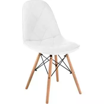 Деревянный стул Woodville Kvadro 1 white/wood 15365
