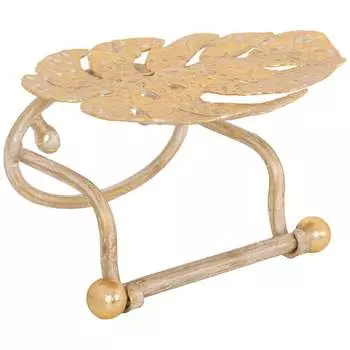 Держатель для туалетной бумаги BOGACHO Monstera Deliciosa 79079/золотистый