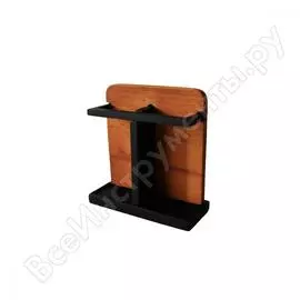 Держатель для зубных щеток sibo woody black, полирезин si37097