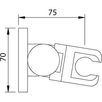 Держатель ручного душа Clever HABANA 90011