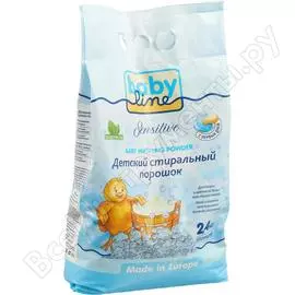 Детский стиральный порошок babyline, 2,4 кг пакет dc07