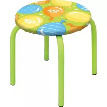 Детский табурет Nika ТМ/5 с шариками на зеленом