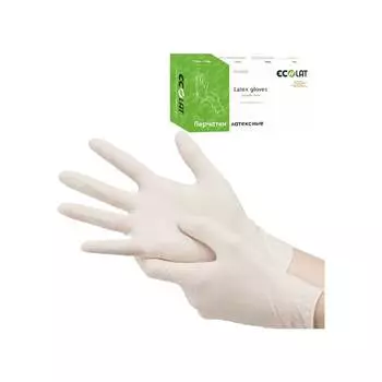 Диагностические смотровые перчатки EcoLat 2020/M