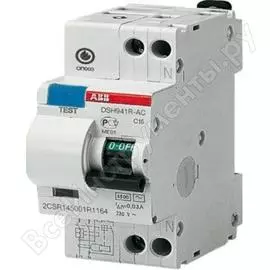 Дифавтомат dsh941r 1п+n c 40a, 30ma, ac, 4.5ka abb 2csr145001r1404