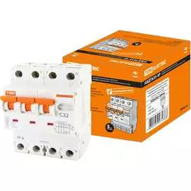 Дифавтомат TDM ELECTRIC АВДТ 63S 4P C32 SQ0202-0044